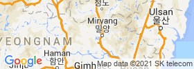Miryang map